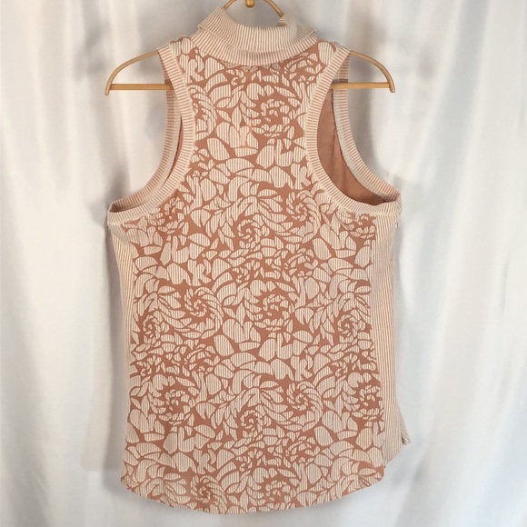 Anthro Meadow Rue Sleeveless Turtleneck Floral Detail Size XL - Picture 5 of 16